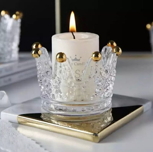 حامل شموع زجاج