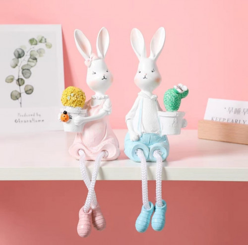 مجسم الأرنب قطعتين