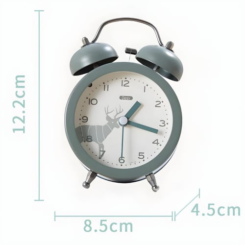 ساعه منبه مزدوجة الجرس.