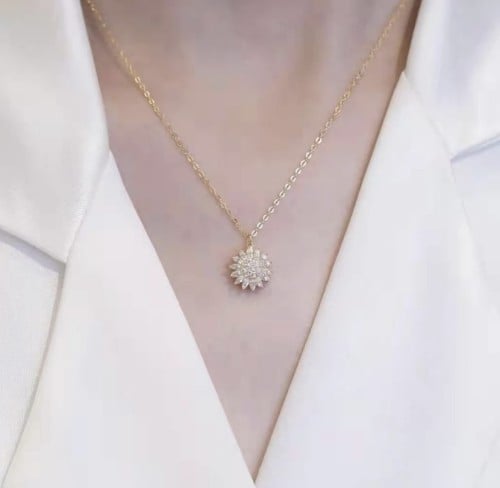 سلسال ذهبي ورده الشمس