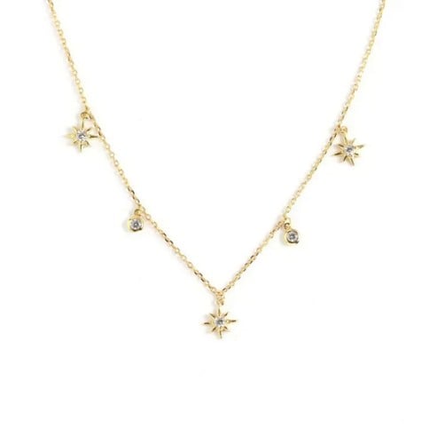 سلسال نجوم ذهبي