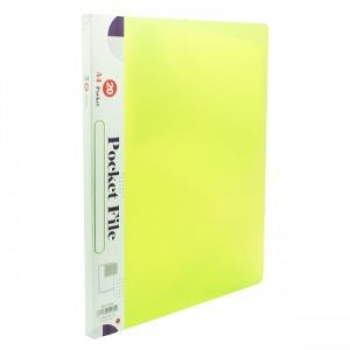 ملف جيوب لون سادة 10 جيب