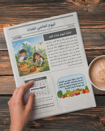 تصميم صفحة لليوم العالمي للغذاء ٢٠٢٦