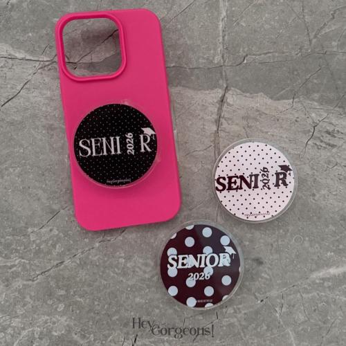 Pop socket-senior Brown&blue
