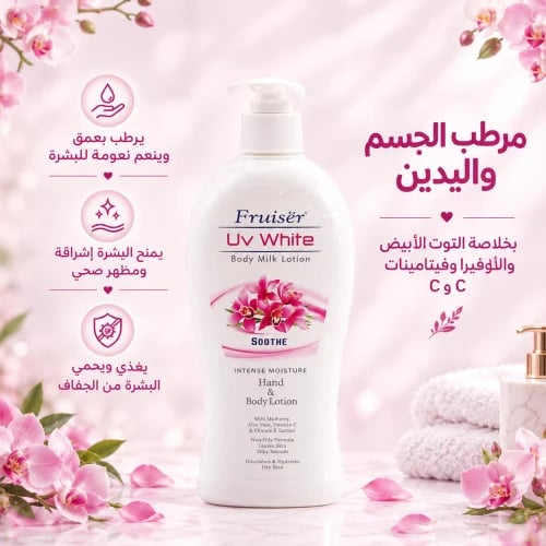 مرطب للجسم واليدين برائحة الورد