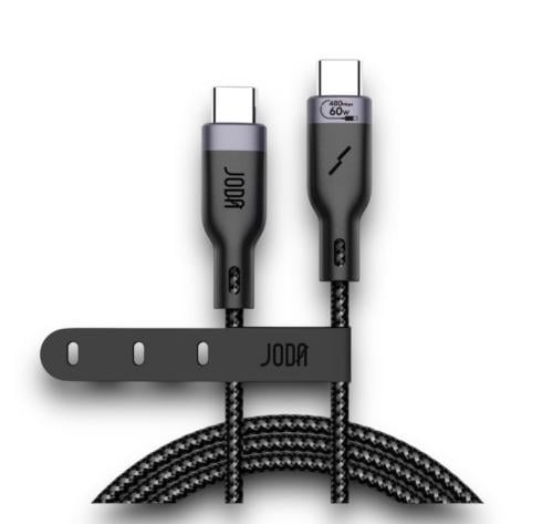 كيبل تايب سي قماش طول مترين بقوة 60 واط من شركة Jo...