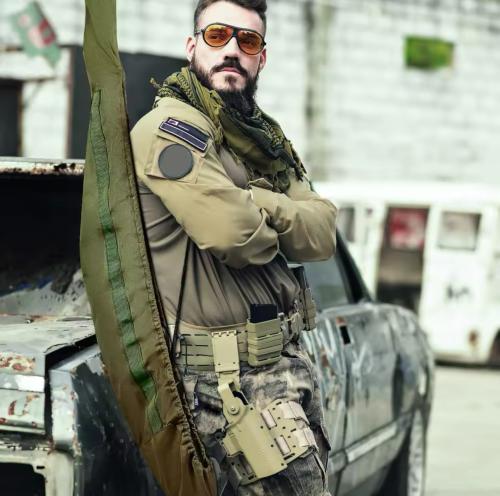 جراب بندقية مبطن بطول 130 سانتي او 51 انش لونين