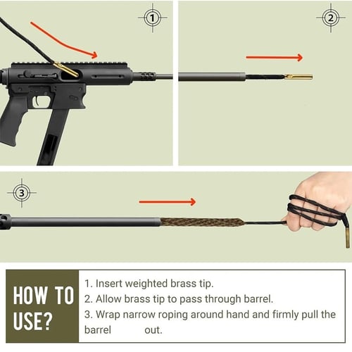 ممراط حبل خيط تنظيف ل المسدسات و للبنادق سكستين و...