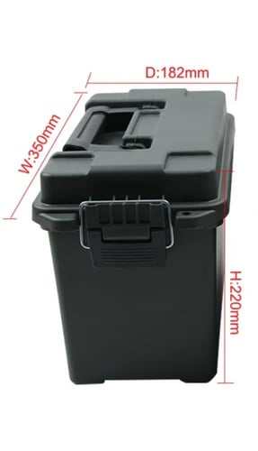 صندوق حفظ السلاح و الذخيرة و الرصاص بلاستيك حجم كب...