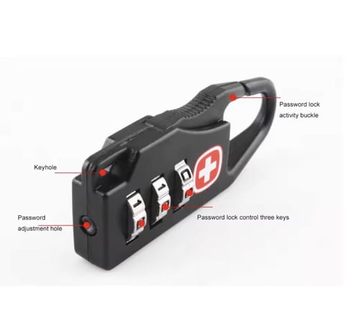 قفل صغير رقمي مناسب لشنط السفر و النادي والأسلحة و...