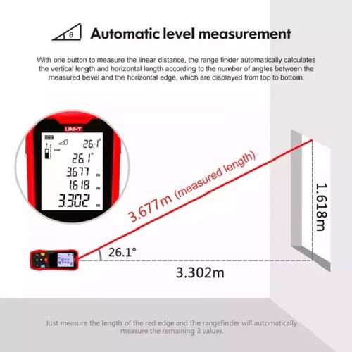 جهاز ليزر ل قياس المسافة بالليزر ماركة UNI-T مسافا...