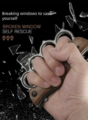 سكين مع رنق مقبض خشب زيتون