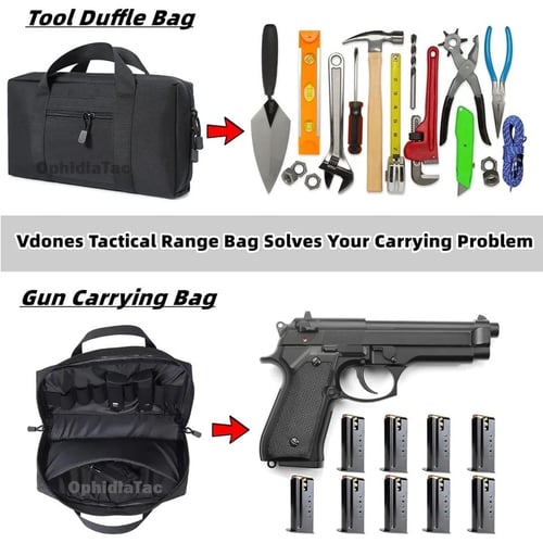 شنطة تكتيكيه حمل مسدس مقاس وسط تشيل إلى 2 مسدسات