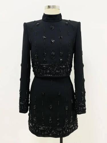 طقم لون اسود #D158