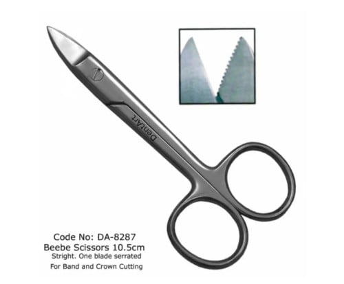 Beebe Scissor 10.5cm One Blade Serrated/ DA-8287