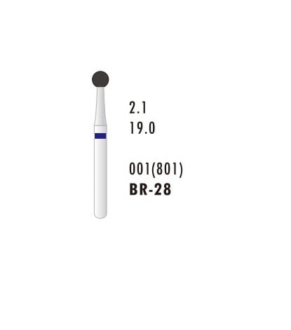 FG Diamond Bur ISO: 001/021(pack of 5)- BR-28