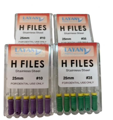 SS H-File L.25MM ( pack of 6 )