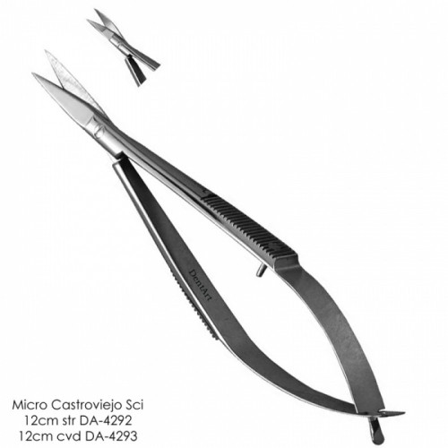 Micro Castroviejo Scissor Curved 12cm/DA-4293