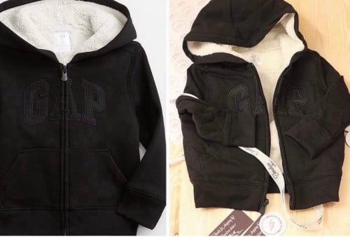 هودي مبطن gap