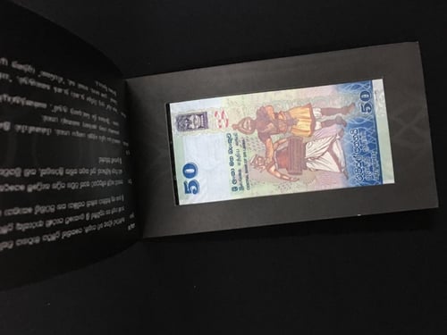 سريلانكا فئة 50 روبية إصدار تذكاري مع المغلف أنسر