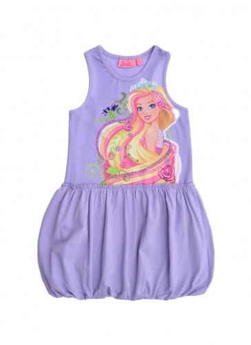 barbieفستان باربي اصلي بنفسجي فاتح