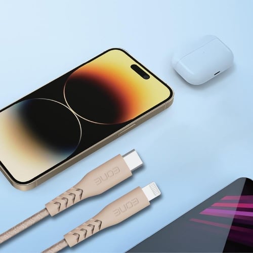 كيبل القماشي 1.2 متر شحن سريع بي دي