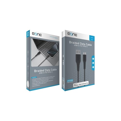 كيبل قماشي للشحن ونقل البيانات بطول 1.2 متر