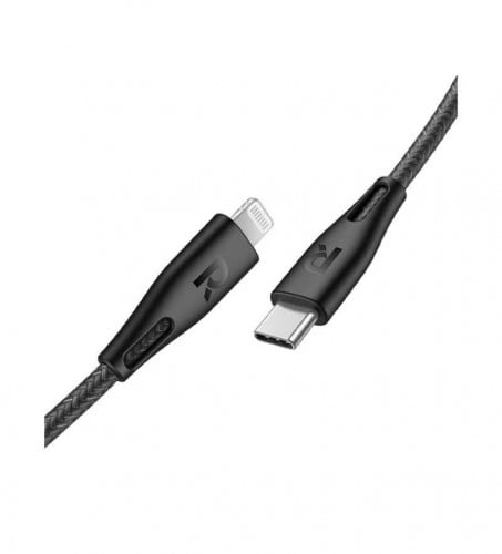 كيبل راف باور USB-C إلى لايتنينق - اسود