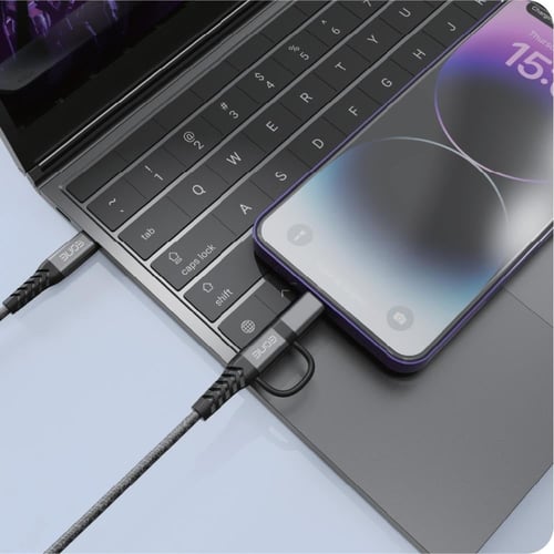 كيبل مزدوج 2 في 1 بقوة 60 واط من إي ون