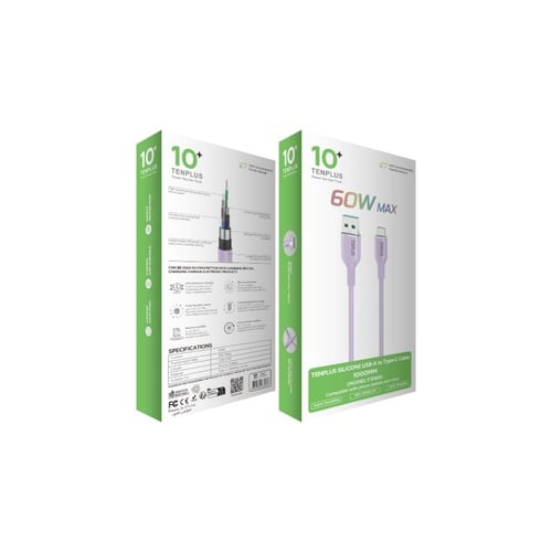 كيبل شحن تايب سي بطول 1 متر ومقاوم للقطع