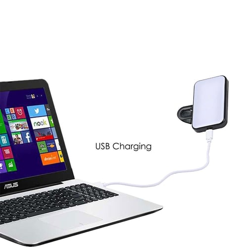 ‏إضاءة تصوير ملقط قابل لاعادة الشحن 3 الوان