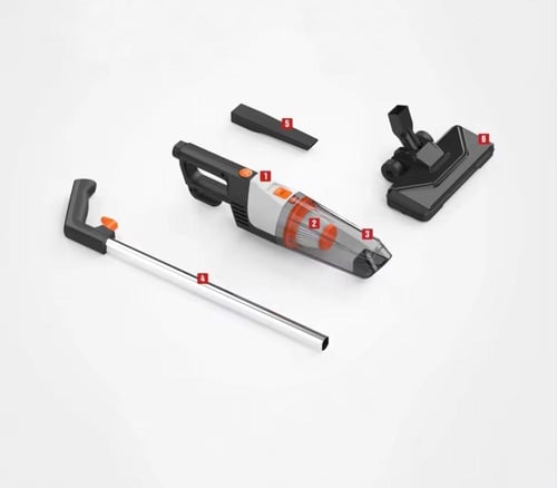 مكنسة محمولة سلكية بقوة 600 واط