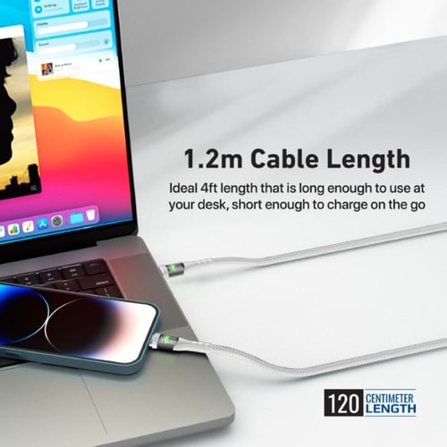 كابل USB-C إلى لايتينينج فائق السرعة، يتيح نقل الب...