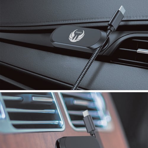 حامل جوال لاصق للسيارة بتصميم مدمج ومنظم للكابلات...