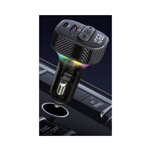 شاحن سيارة سريع 30 واط وناقل موسيقى متطور في قطعة...