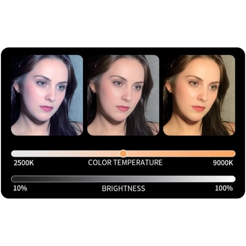 إضاءة سيلفي مغناطيسية متطورة 2 في 1 كشاف وحامل جوا...