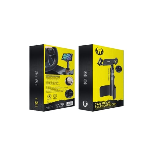 حامل جوال مغناطيسي لمرآة السيارة مع ذراع قابلة للت...