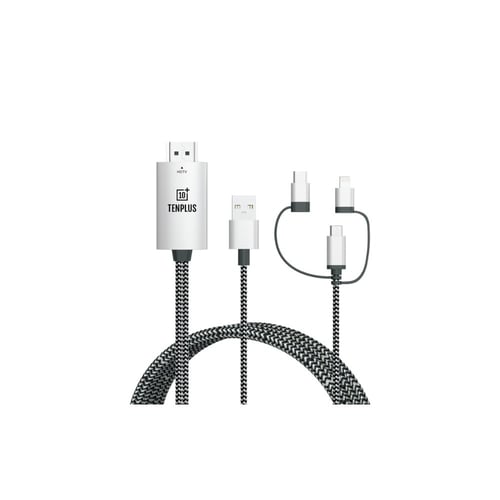 كيبل 3 في 1 لعرض الجوال على التلفزيون بدقة عالية 2...