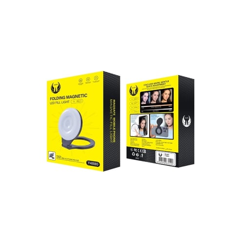 إضاءة سيلفي مغناطيسية متطورة 2 في 1 كشاف وحامل جوا...