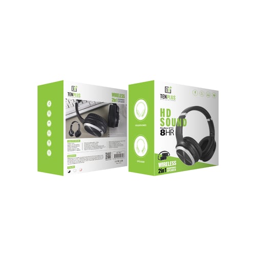 سماعة اللاسلكية 2 في 1 سماعة رأس ومكبر صوت في جهاز...