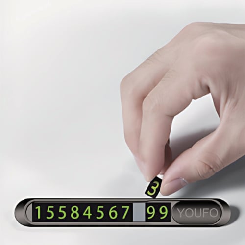 لوحة رقم هاتف السيارة المغناطيسية أرقام مضيئة وخاص...