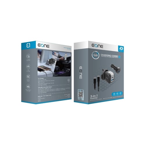 طقم الشحن المتكامل شاحن جداري، شاحن سيارة، وكيبل ن...