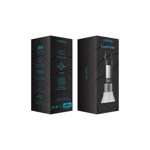 مصباح فيرتيك لومي لايت إضاءة جانبية وشحن USB مع بط...