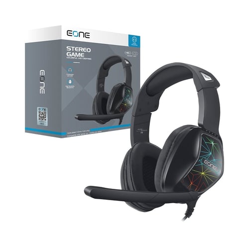 سماعة ألعاب ستيريو بصوت محيطي قوي وإضاءة ملونة
