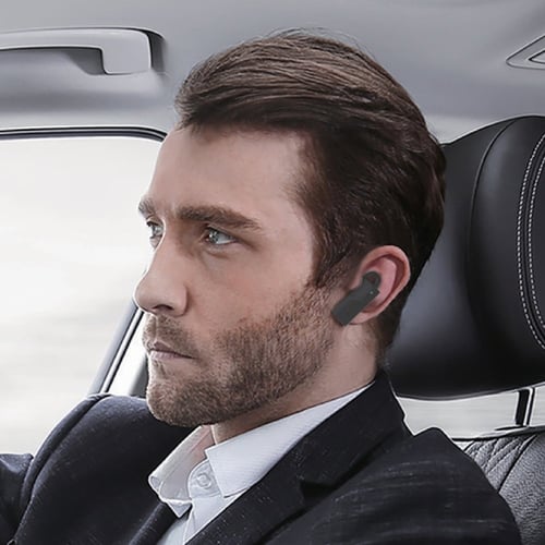 شاحن سيارة ذكي بمنافذ مزدوجة وسماعة أذن لاسلكية