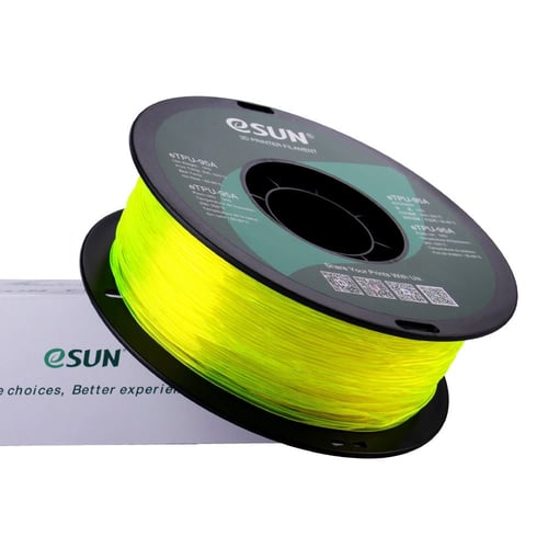 eSUN eTPU-95A (Transparent Yellow) 3D Filament 1.7...