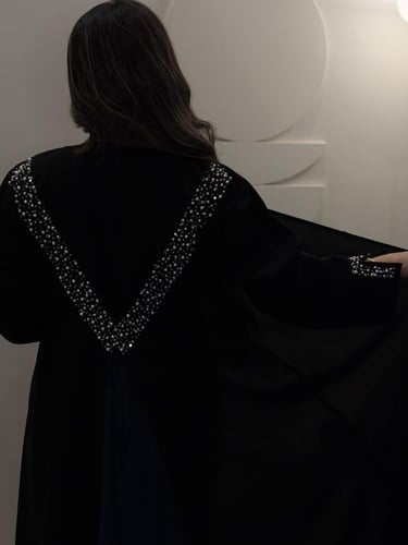 عباية ترف كسرة كحلي