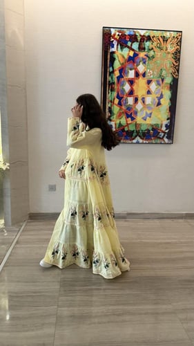 عباية سمر اصفر