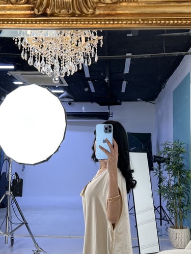 جلابية من الخلف قماش جاكار مورد