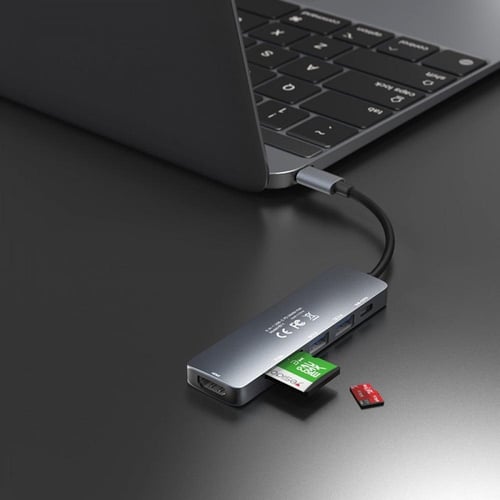 وصلة تحويل تايب سي الى معتدد المنافذ usb + ومنفذ H...